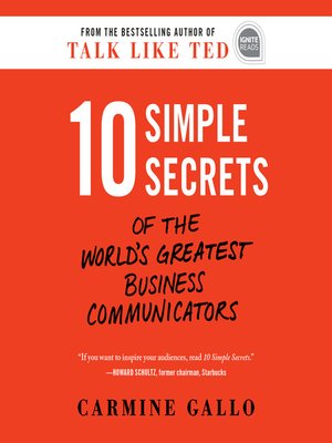 cover image of 10 Simple Secrets of the World's Greatest Business Communicators